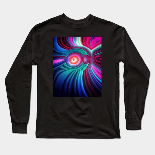 Extrapolating Interpolations Long Sleeve T-Shirt by TheGlitchedArts